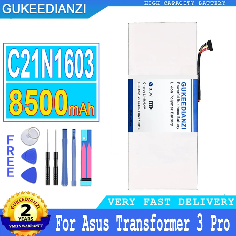 8500mAh Батерия GUKEEDIANZI C21N1603 За Asus T303UA-0053G6200U Transformer3 Pro Transformer Pro 3 T303UA-GN050T T303UA Bateria