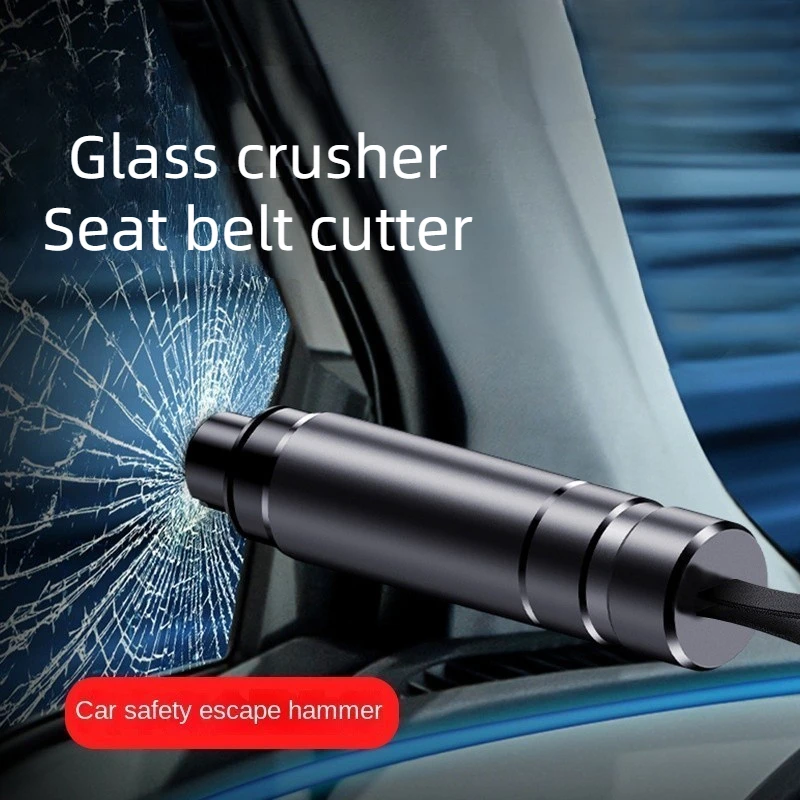 Автомобилен предпазен чук, автоматичен авариен прекъсвач стъкла, нож за колан за безопасност, авариен автомобил авариен чук от алуминиева сплав