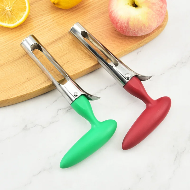 Новият нож за рязане на сърцевината на ябълки от неръждаема стомана; Устройство за нарязване на ядро плодове; Многофункционални кухненски инструменти за рязане на зеленчуци с отстраняването на ядро круши