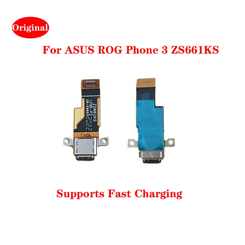 Оригинален За ASUS ROG Phone 3 ZS661KS 5G USB Докинг станция за Зареждане, Порт, Жак Заплата, Хвостовая Щепсел, Гъвкав Кабел, резервни Части За Ремонт на
