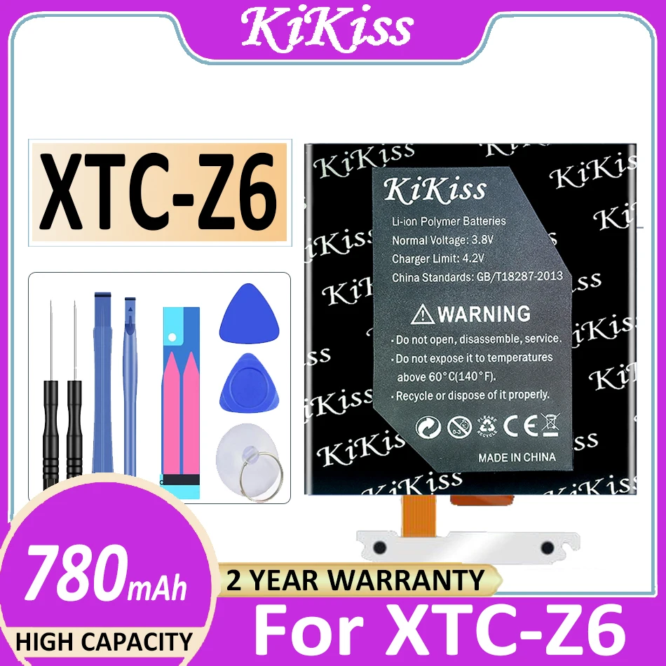 Оригинална батерия KiKiss ЕКСТАЗИ-Z6 780 mah за XTCZ6 Digital Bateria