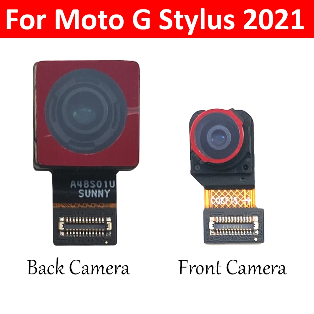 Оригиналът е За Motorola Moto G Stylus 2021 Предна камера Flex С модул на задната камера Гъвкав кабел